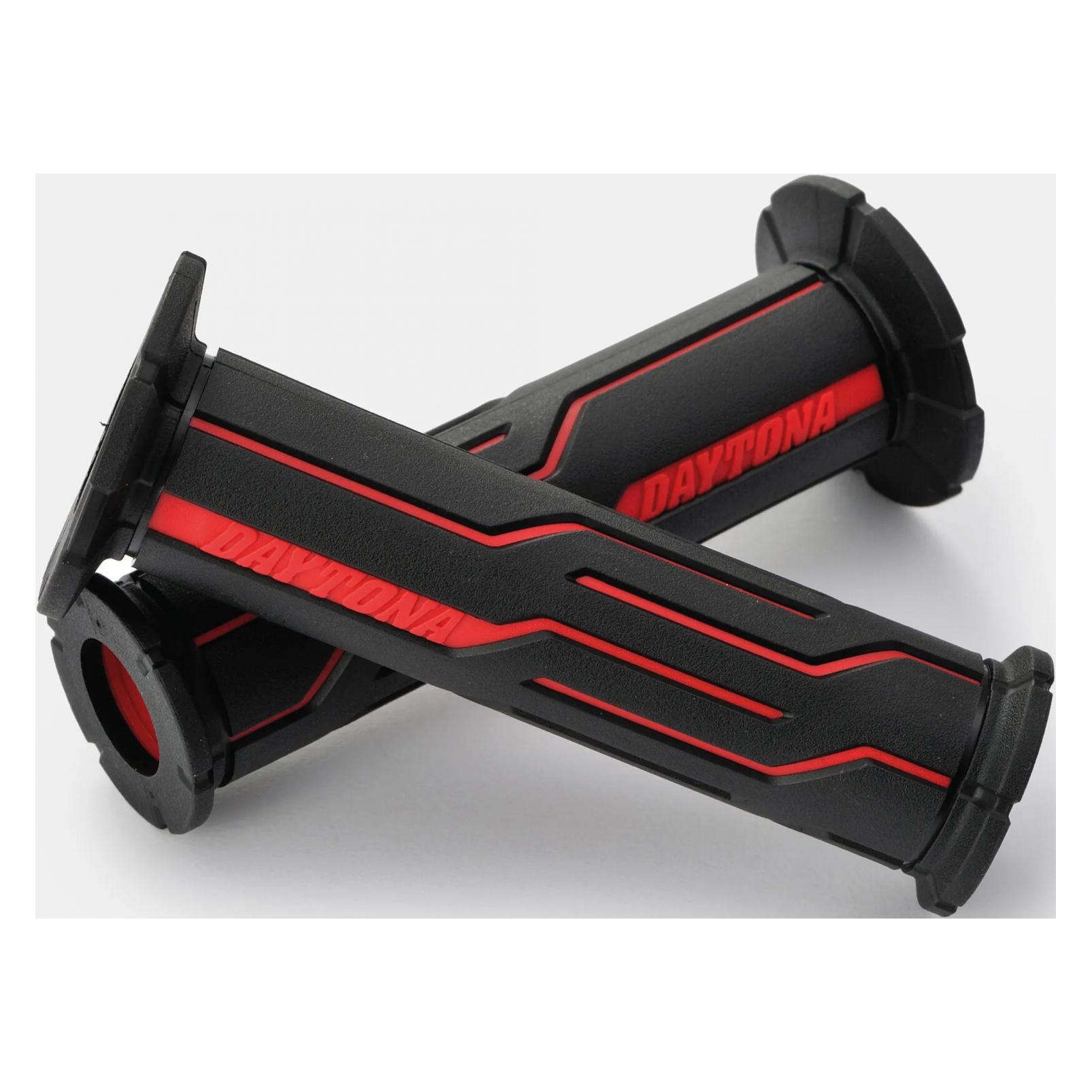 Daytona Motorrad Griffgummi Set "GGD-LINE", 7/8" (22,2mm), 125mm, offenes Ende, rot (88658)