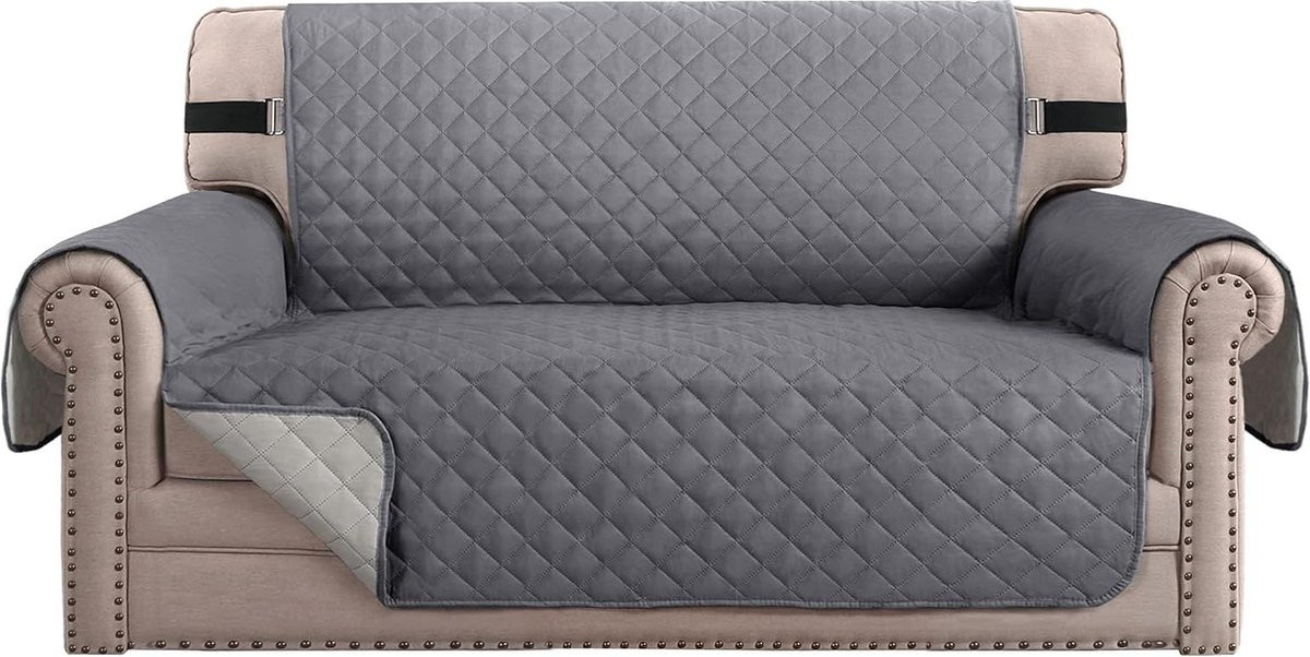 Waterdichte sofa hoes voor sectionele sofa en loveseat - Grijs