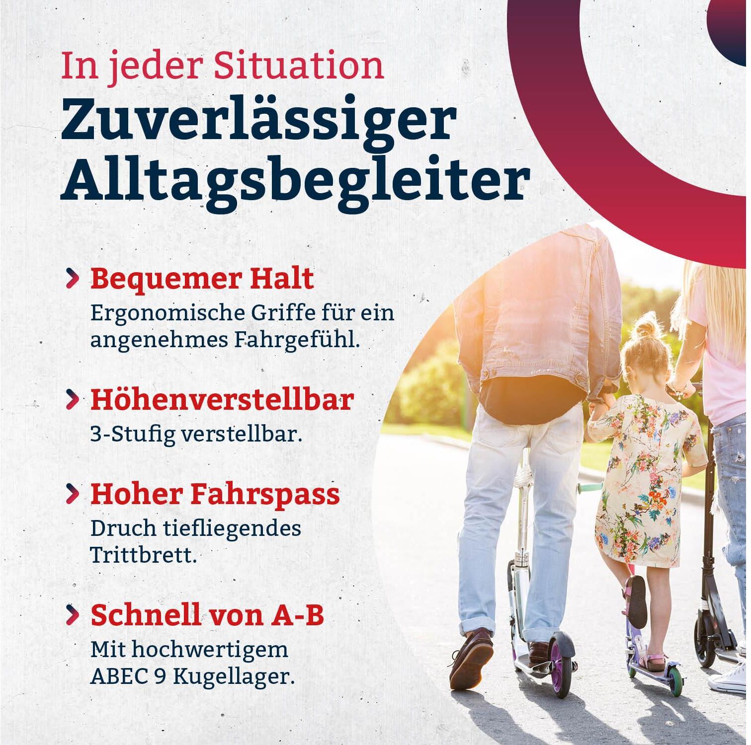 Scooter "Motion Smartway +, 145 mm", rosa, Roller, Kinder, Scooter rosa Einheitsgröße