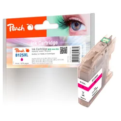 Peach Tintenpatrone magenta XL, kompatibel zu Brother LC-125XLM