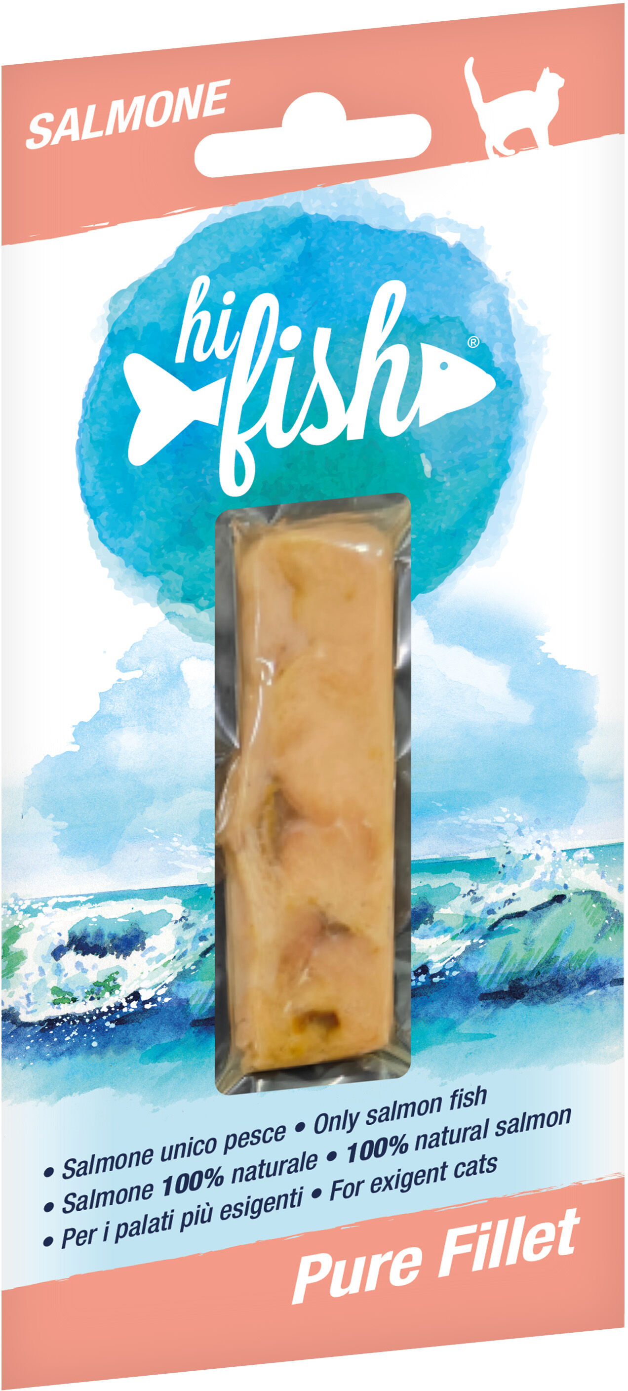 Hi Fish Snack per Gatto Pure Fillet Salmone 15G SALMONE