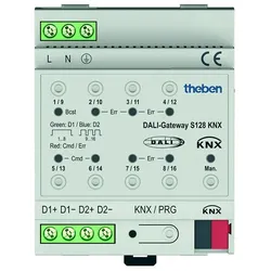 Theben Schnittstelle 2-Kanal DALI-Gateway S128KNX