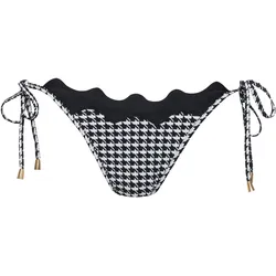 Seafolly GiaCheck Ric Rac Tie Side Rio Bikini Hose Damen | Gr. 40 | schwarz - schwarz