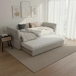Ausziehbett Dream Hellgrau ca. 90x200 cm