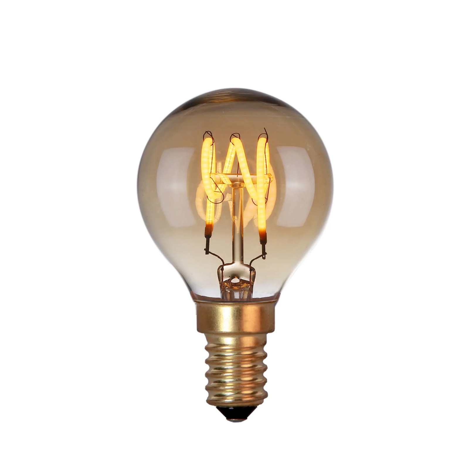 Highlight LED E14 kogel lamp 4W 120 LM 2200K dimbaar amber