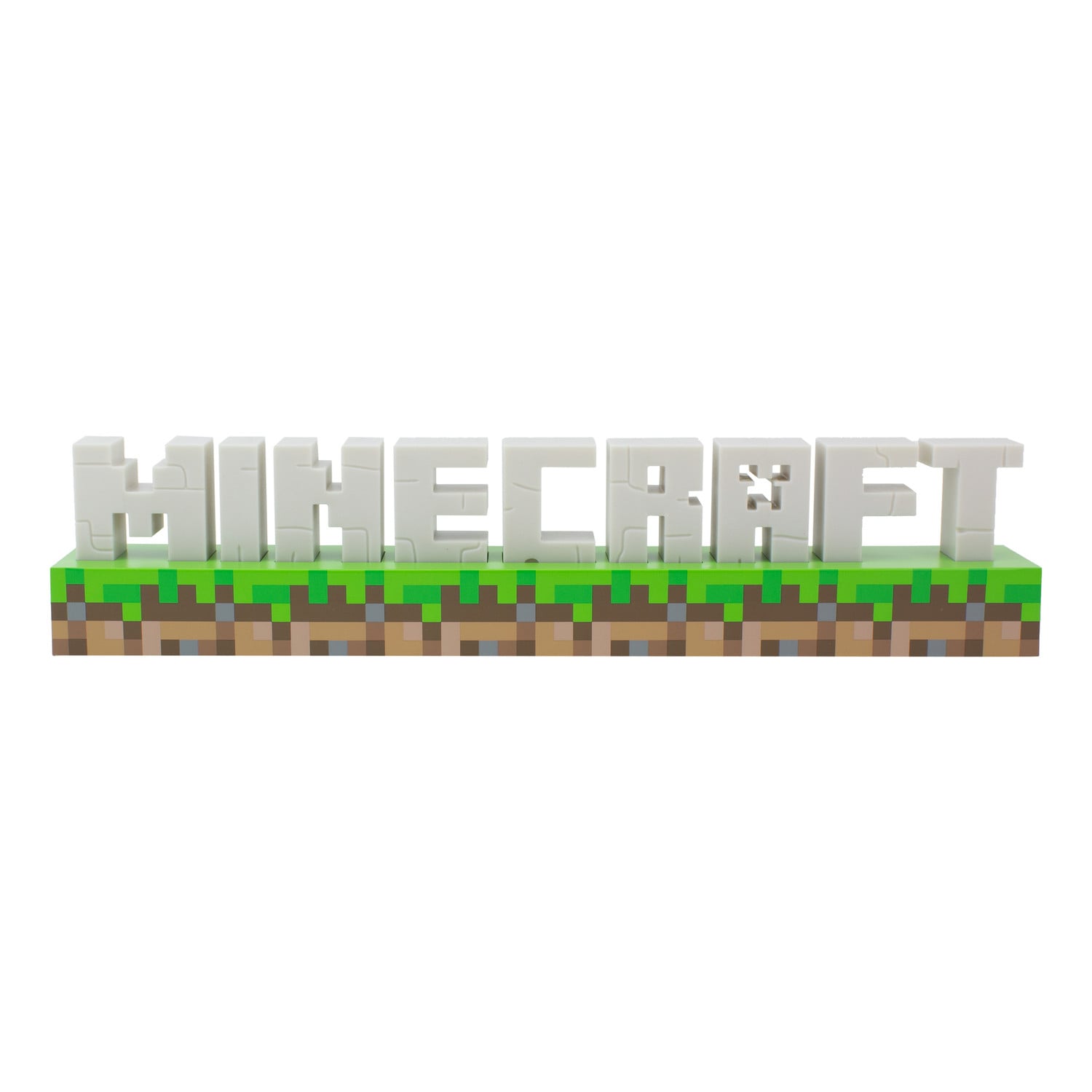 Paladone Minecraft Logo LED Nachtlamp voor op een tafel