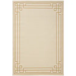 benuta Pop In- & Outdoor-Teppich Gloria Cream 240x340 cm - Teppich für Balkon, Terrasse & Garten