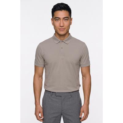 Poloshirt JOOP "Roberto", Herren, Gr. XXL, beige, Jersey, Obermaterial: 100% Baumwolle, clean, unifarben, normal normal, Shirts, mit feiner Struktur