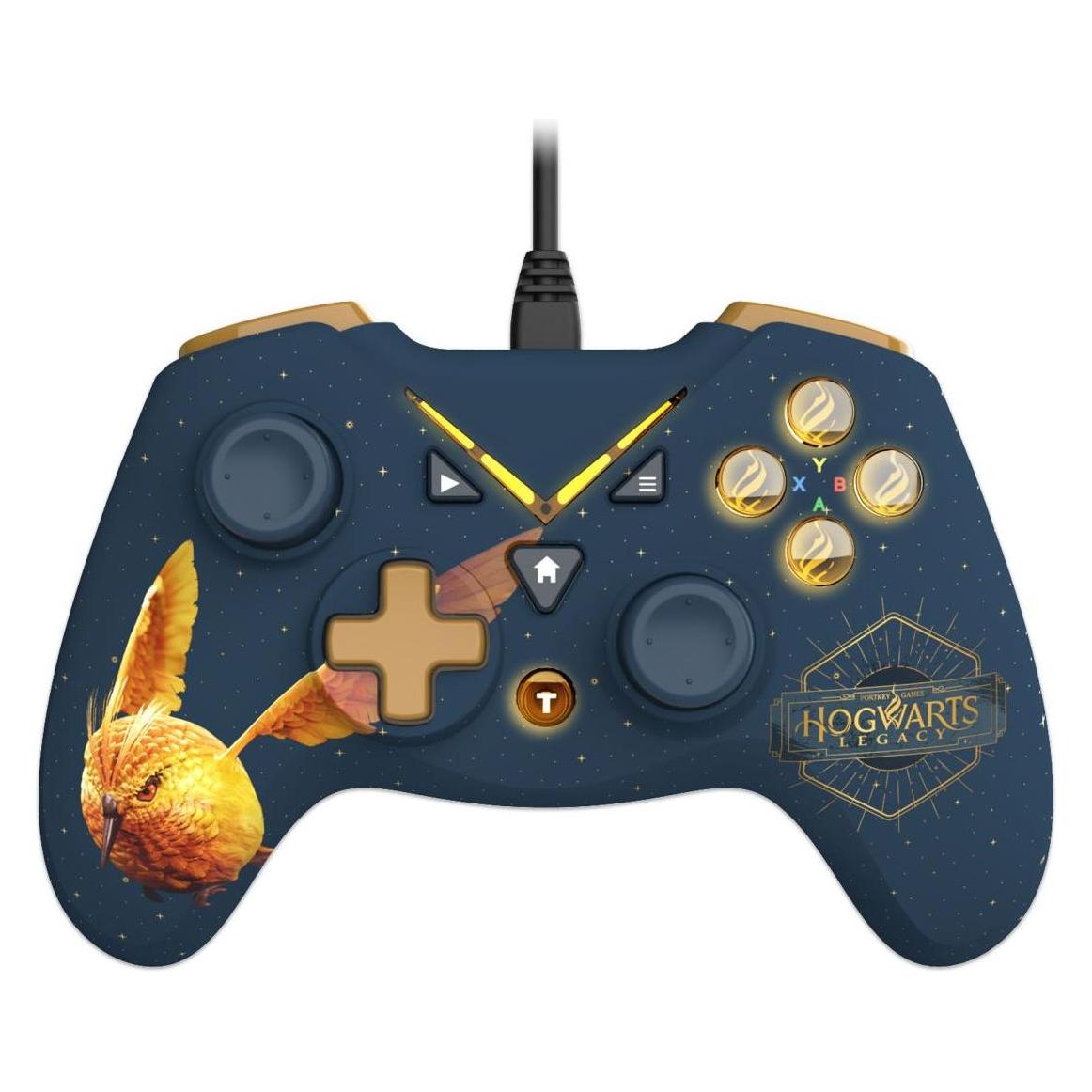 Trade Invaders Harry Potter - Wired Controller for Xbox One/ PC with 3M Câble - Golden Vivet (PC, Windows, Xbox One S, Xbox Series X) (1284448)