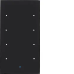 Berker 75144835 Glas-Sensor 4fach Komfort TS Sensor, schwarz