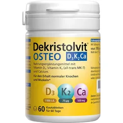 DEKRISTOLVIT OSTEO D3K2 Ca Kautabletten 60 St