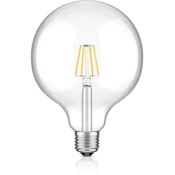 ledscom.de E27 LED Leuchtmittel, G125, warmweiß (2700 K), 7,5 W, 838lm