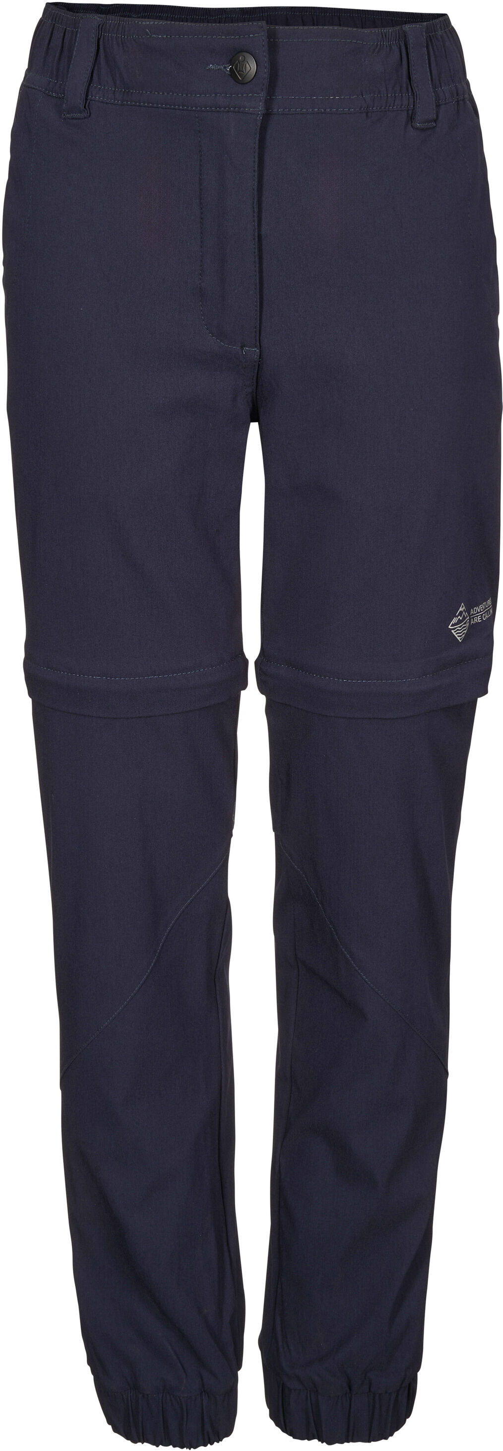 Zip-off-Hose KILLTEC "KOS 112 GRLS PNTS", Damen, Gr. 164, Normalgrössen, blau (navy), Obermaterial: 100% Polyester, Hosen Zip-off-Hose, Abzippbare Funktionshose mit elastischem Bund und Taschen navy 164, Normalgrössen