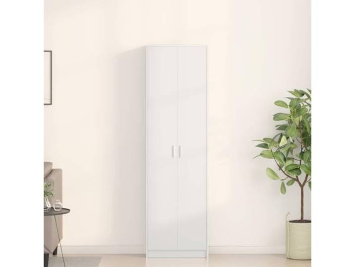 HKLGBVCR Schrank mit Einlegeboden, 55 x 25 x 189 cm, Weiß