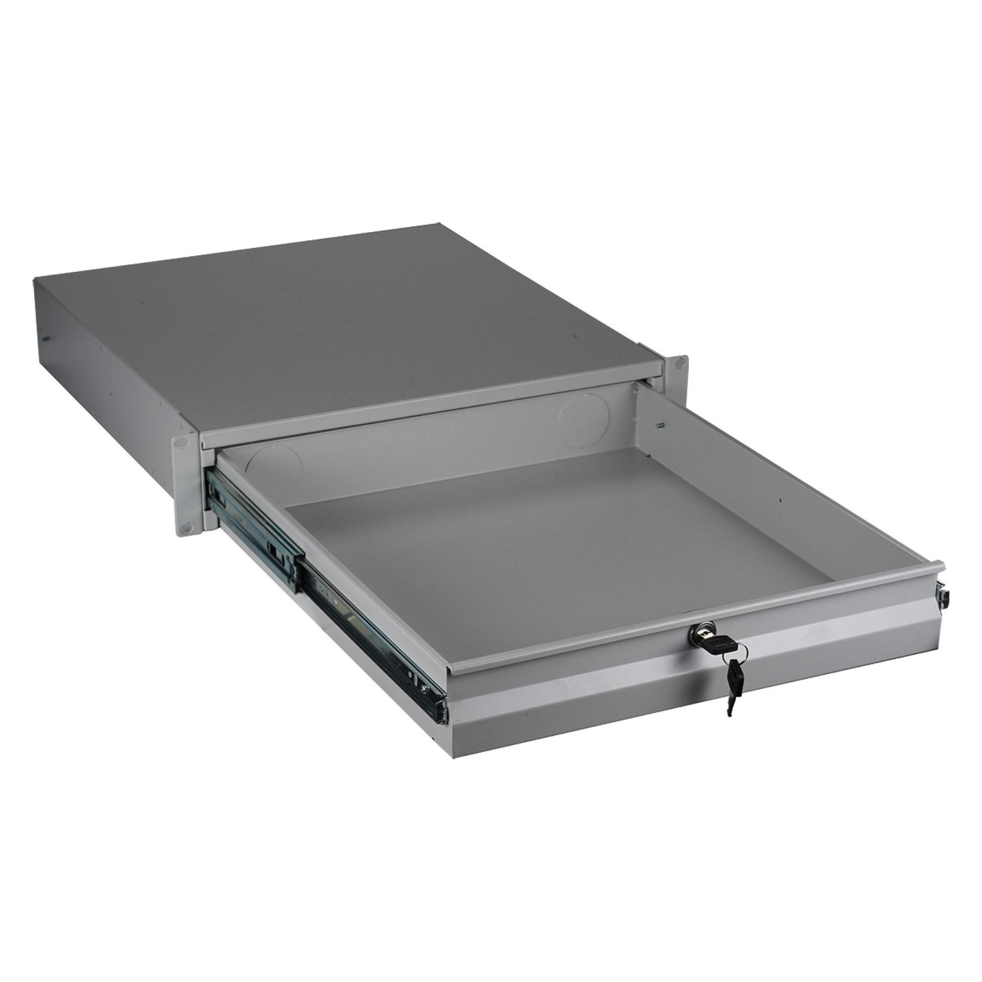 EFB Elektronik 48,30cm (19") 3HE Tastatur-/Dokumentenschublade, abschliessbar, RAL7035 Hersteller: (691646N.3)