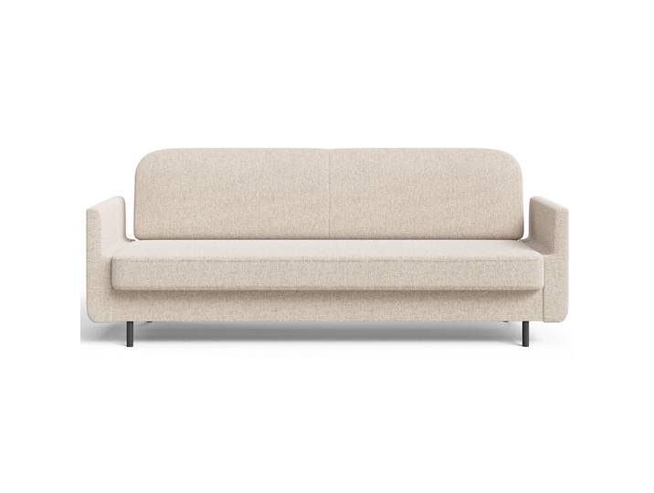 Dreisitziges ausklappbares Sofa Ovelio in hellbeige, hydrophobes