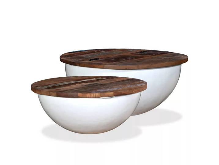 VidaXL - Couchtisch holz, One Size, Weiss