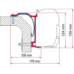 Fiamma Kit Laika X Markisenadapter für Fiamma F45
