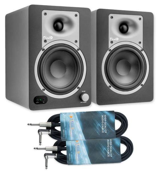 Fluid Audio Studio-Monitore C50BT Aktive Lautsprecher mit Kabel