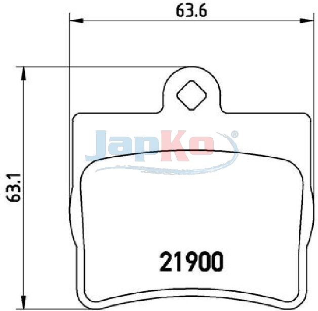 Japko Bremsbelagsatz, Scheibenbremse 510503 Für Mercedes