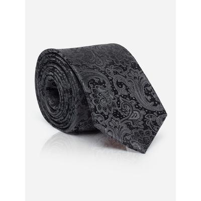 Krawatte MONTI "LUAN", Herren, grau (grau mit paisley, muster), Seide, Krawatten, aus 100 % Seide – mit edlem Paisley-Muster für festliche Anlässe