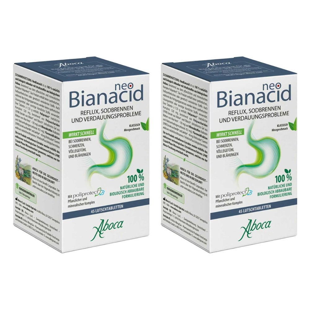 ABOCA S.P.A. SOCIETA' AGRICOLA NeoBianacid Lutschtabletten Minzgeschmack bei Sodbrennen 08102655