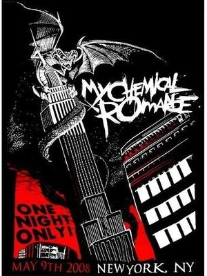 Uplift Essentials My Chemical Romance Band Posters MCR Singer Canvas Painting & Alternative Rock Music Wall Art Prints For Living Room D style 7 19.7 X 27.6 In (50x70cm)