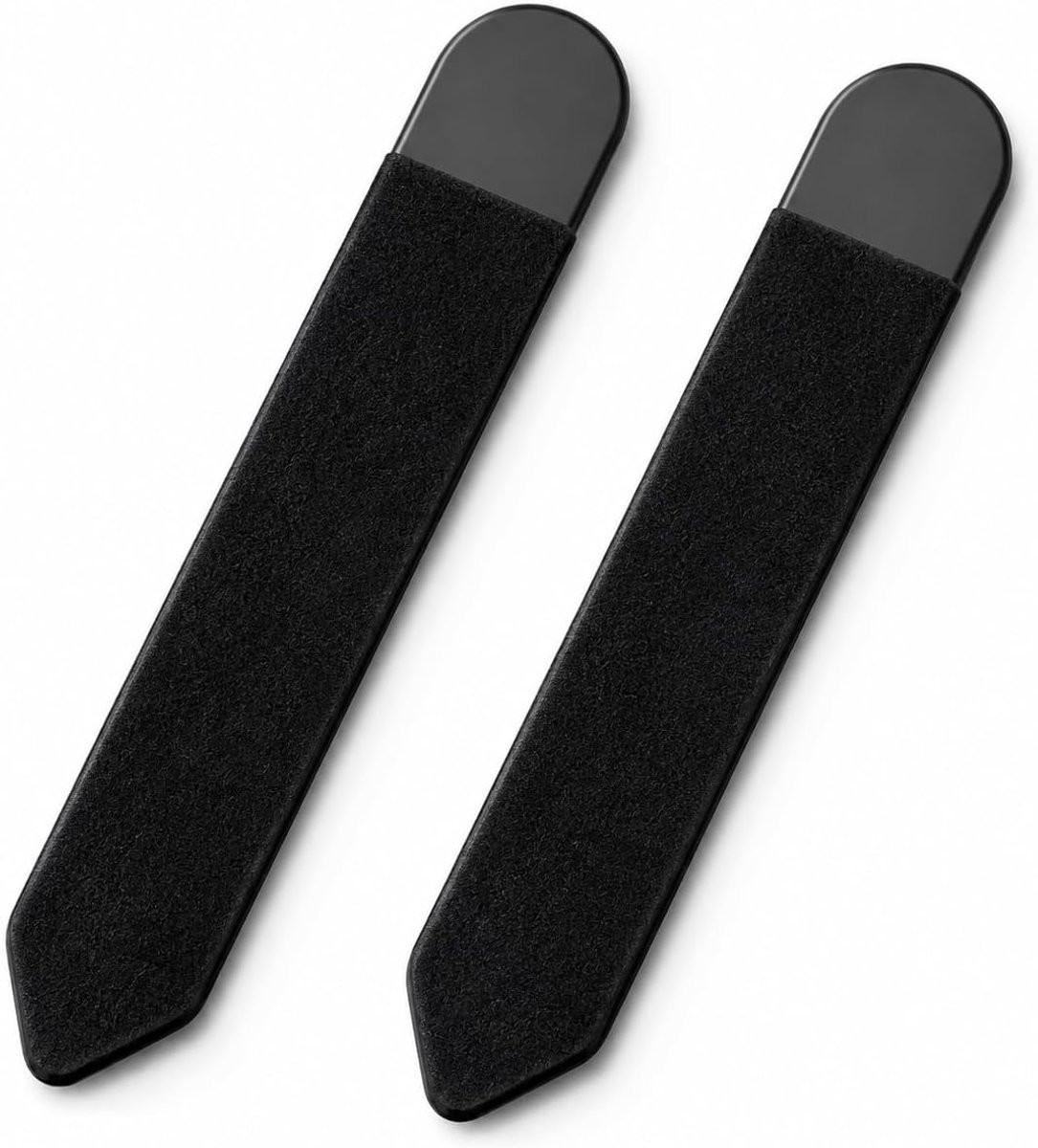 Set van 2 universele zelfklevende elastische pennenhouders voor stylus en touchpen, zwart