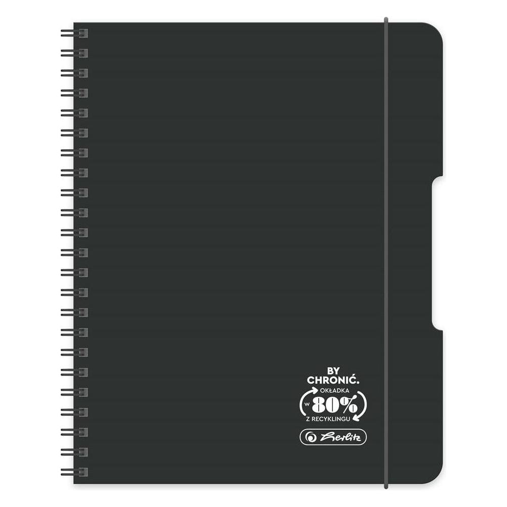 Herlitz Spiralnotizbuch A4/80K quadratisch Ocean (2 Stück) (A4, Weicher Einband) (54622641)