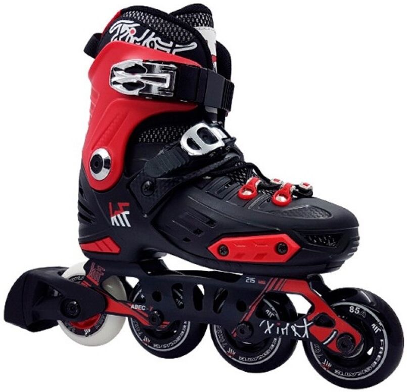 KRF Patín Freeskate ajustable Hard First .  (S) Rojo