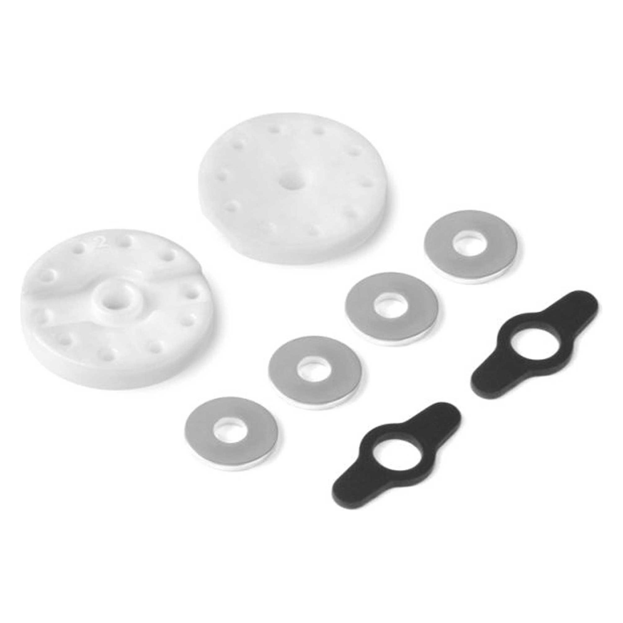 Xray 2-WAY DÄMPFERKOLBENPLATTEN 8LOCH (1.2MM) & 2LOCH (1.2MM) (2) (XRA358030)