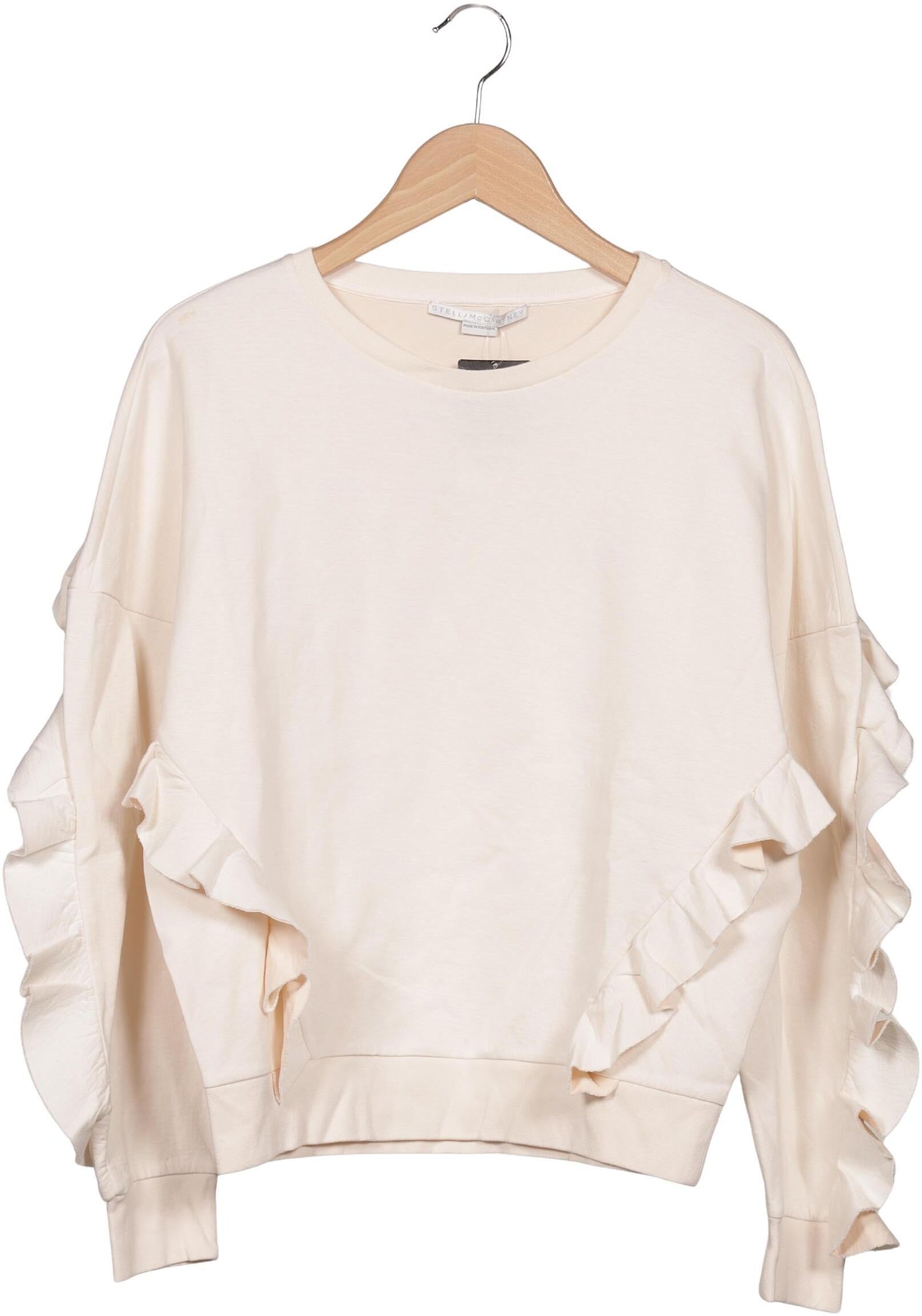 Stella McCartney Damen Sweater, Cremeweiß, Gr. EU 40 (IT 46), Baumwolle / Synthetik - Second Hand