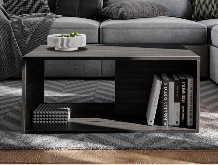 Table basse KINGSTON chêne noir