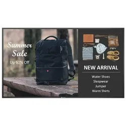 AG Neovo QM-6502 Digital Signage Flachbildschirm 163,8 cm (64.5") LCD 400 cd/m2 4K Ultra HD Schwarz