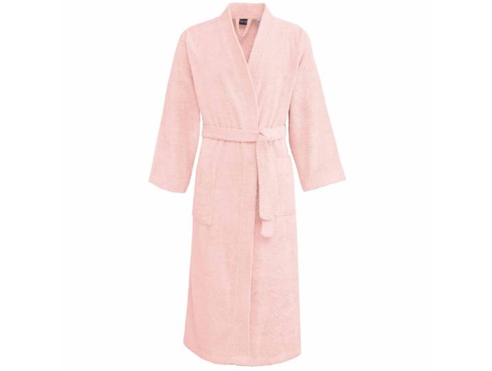 Peignoir mixte kimono en coton poudre l