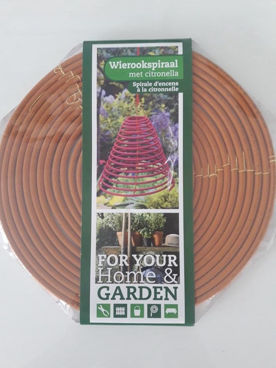 Oranje Wierookspiraal met Citronella tegen Muggen