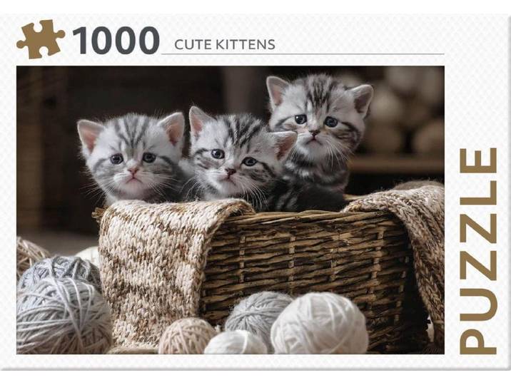 Rebo Puzzel - Cute Kittens - 1000 stukjes - Dieren thema