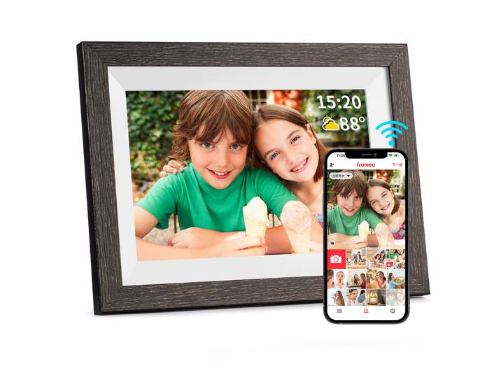 Frameo-Cadre Photo Numérique Intelligent, Cadre Électronique WiFi, Écran Tactile HD, 10.1 x 800IPS, 1280 Pouces, 32 Go Stora