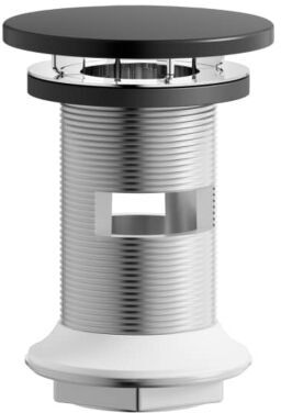 Laufen Ablaufventil H591LA57160001 74x74 mm, nicht verschliessbar schwarz matt