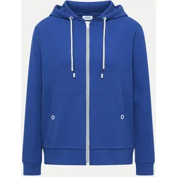 Basic Sweatshirtjacke Blau XL