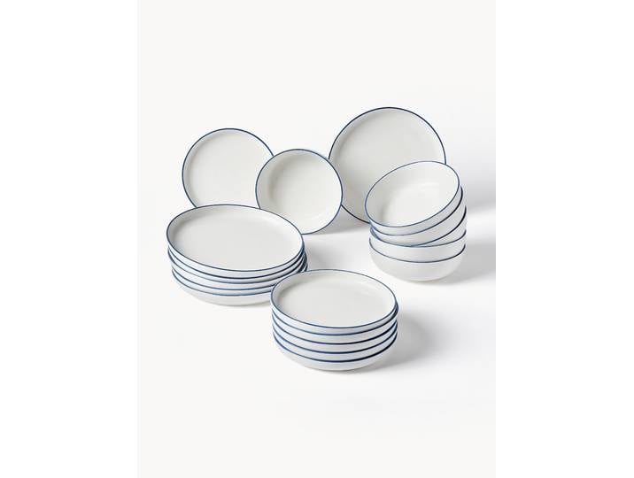 Porzellan-Geschirr-Set Facile, 6 Personen, 18er-Set