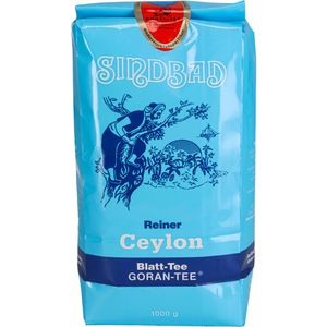 Goran Tee Sindbad Ceylon, Schwarzer Tee aus Ostasiens, loser Tee, 1 kg