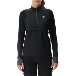 UYN Running Exceleration Wind Zip-Up Laufshirt Damen black/cloud S