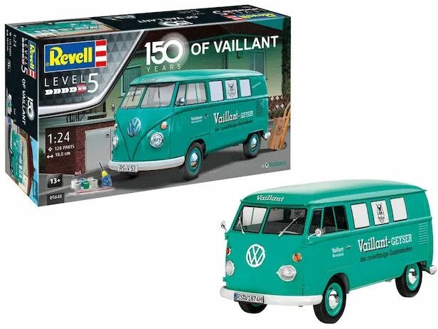 Maquette 150 years of Vaillant Volkswagen T1 Bus Level 5 échelle 1:24 - Revell