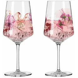 Ritzenhoff Gläserset - Aperitif Sommersonett 2tlg. Kristall, Kristalloptik Rosa
