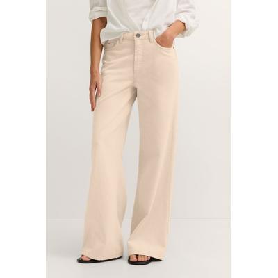 5-Pocket-Jeans BUGATTI "Baumwolle", Damen, Gr. 34, Normalgrößen, beige (50, beige), 100% Baumwolle, Jeans 5-Pocket-Jeans, mit einem geraden Bein