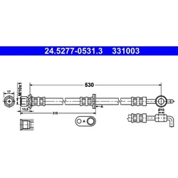 Bremsschlauch ATE 24.5277-0531.3
