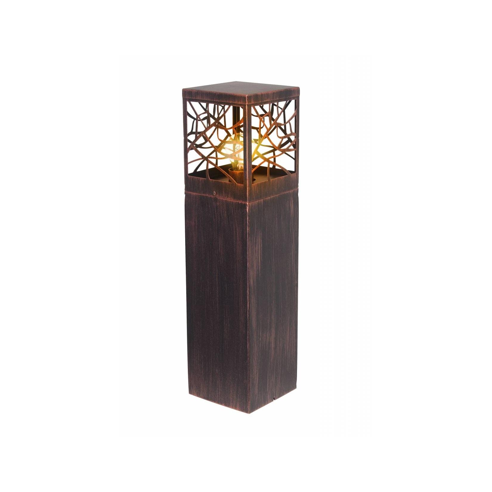 BRILLIANT Lampe Whitney Außensockelleuchte 59cm rostfarbend 1x A60, E27, 60W, geeignet für Normallampen (nicht enthalten) IP-Schutzart: 44 - spritzwassergeschützt