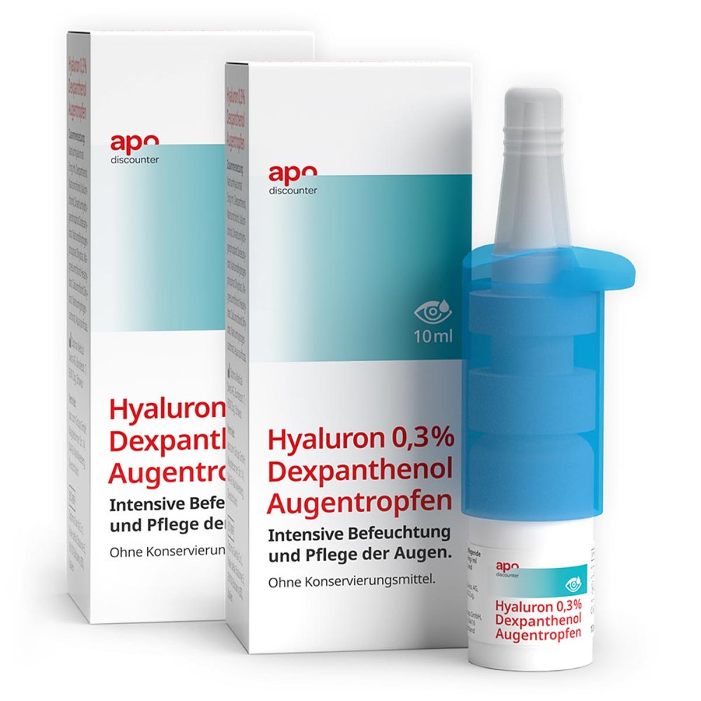 apo.com Group GmbH Pflegende Augentropfen Hyaluron & Dexpanthenol v. apodiscounter 08105230