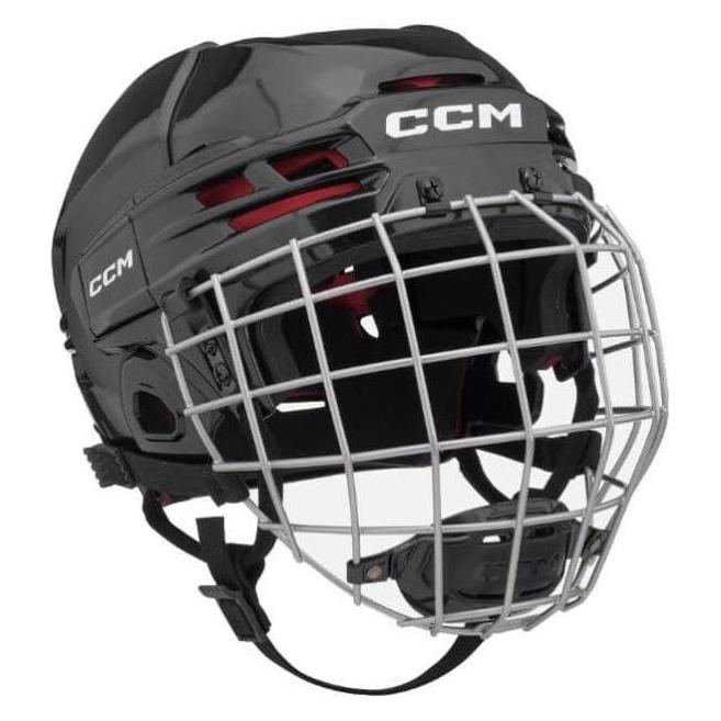 CCM Tacks 70 JR Hockeyhelm mit Käfig (Einheitsgrösse, Schwarz) (One Size) (58986552)